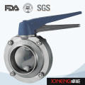 Stainless Steel Food Grade Manual Welded Butterfly Valve (JN-VV1001)